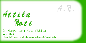 attila noti business card